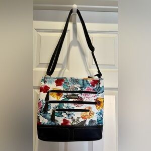 Vibrant Floral Crossbody Bag